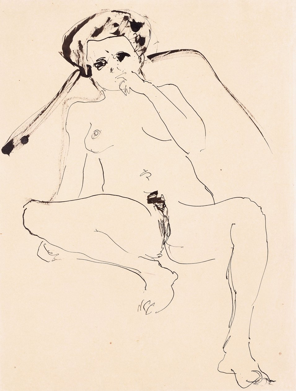 Desnudo reclinado de Ernst Ludwig Kirchner