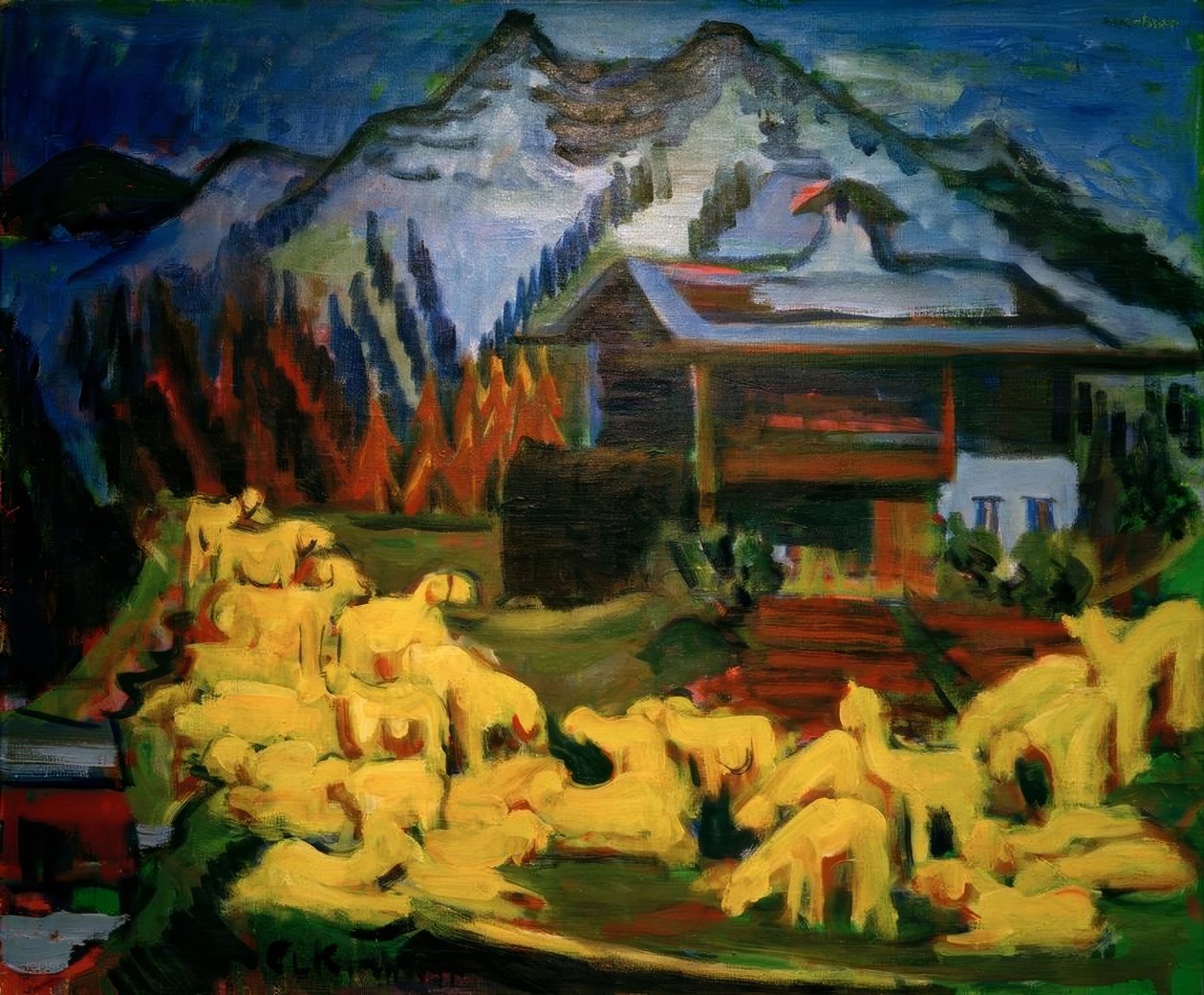 Rebaño de ovejas de Ernst Ludwig Kirchner