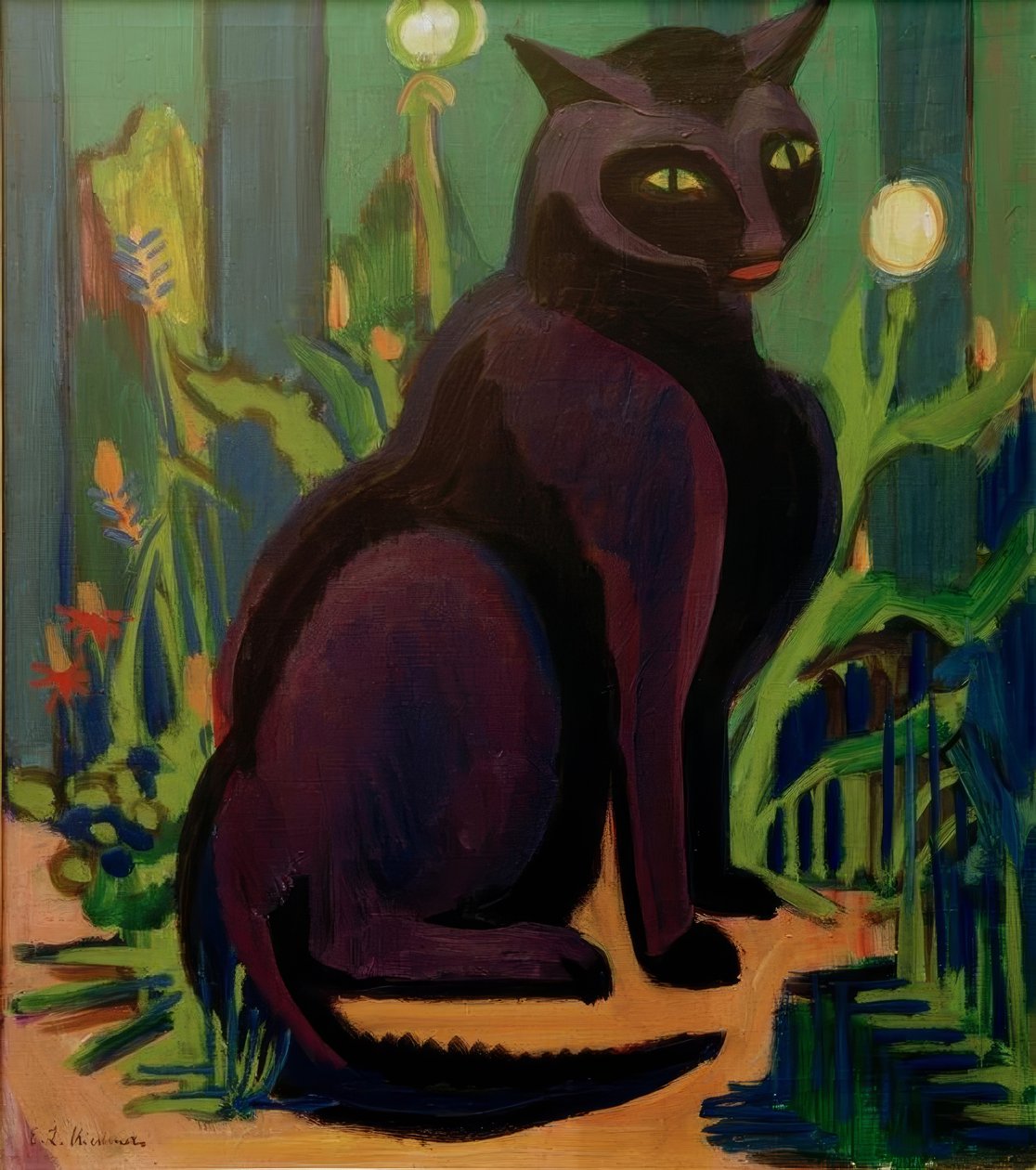 Gato Negro (Gato Bobby) de Ernst Ludwig Kirchner
