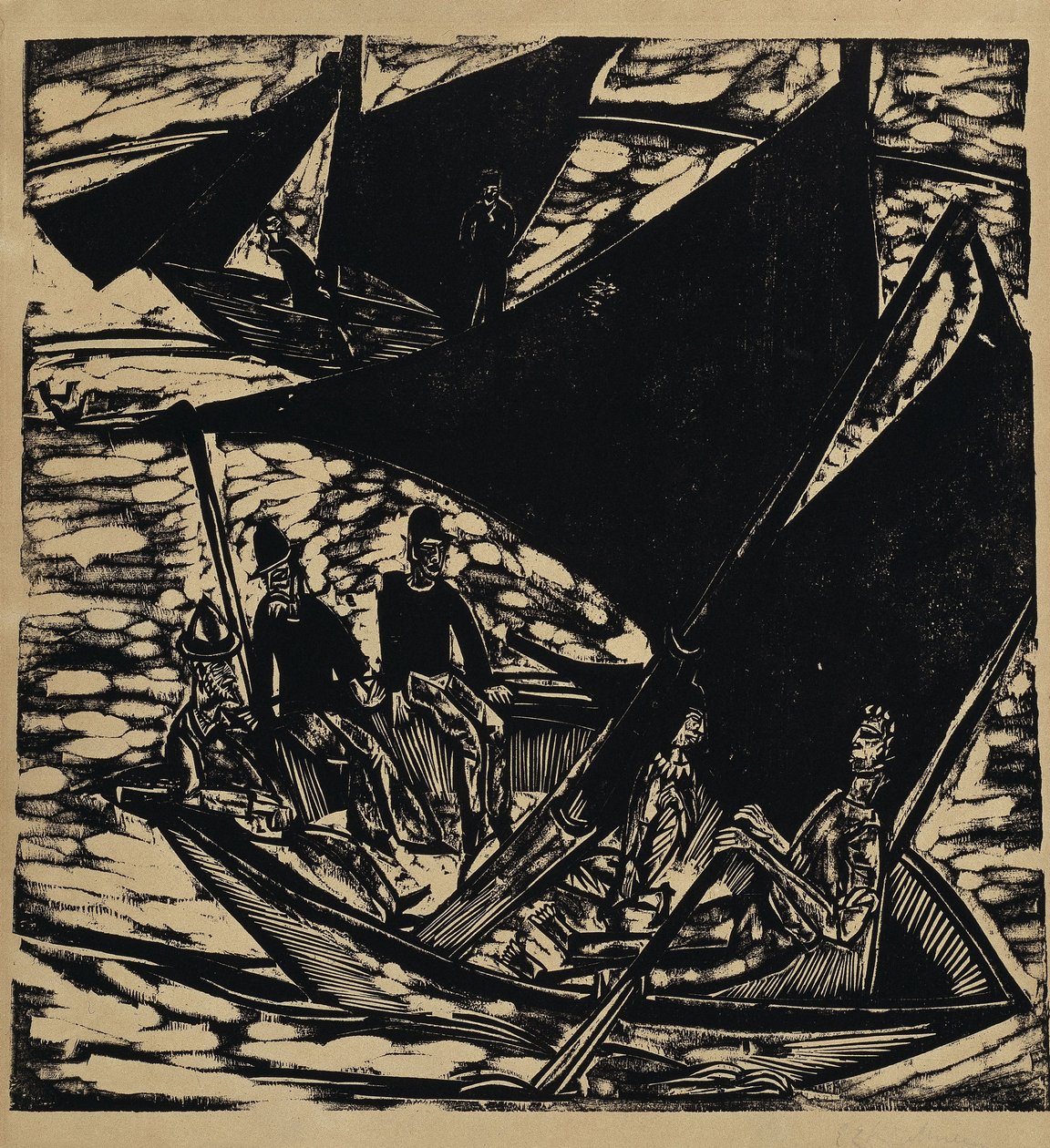Veleros cerca de Fehmarn de Ernst Ludwig Kirchner