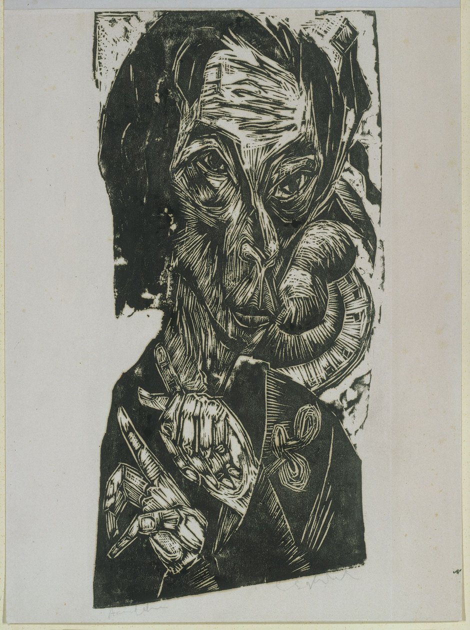 Autorretrato de Ernst Ludwig Kirchner