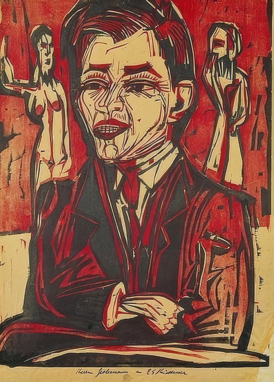 Autorretrato de Ernst Ludwig Kirchner