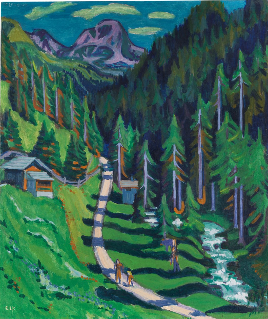 Sertigweg, 1937 de Ernst Ludwig Kirchner