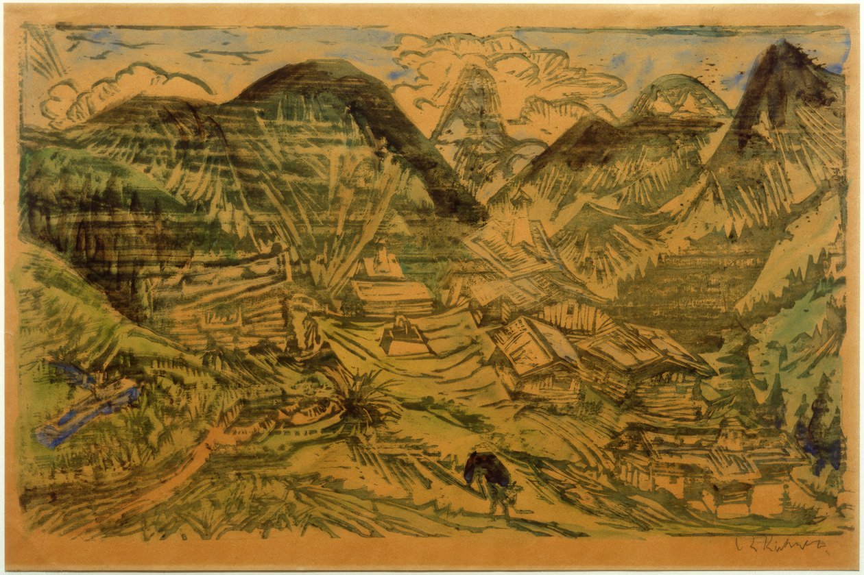 Stafelalp con Tinzenhorn de Ernst Ludwig Kirchner