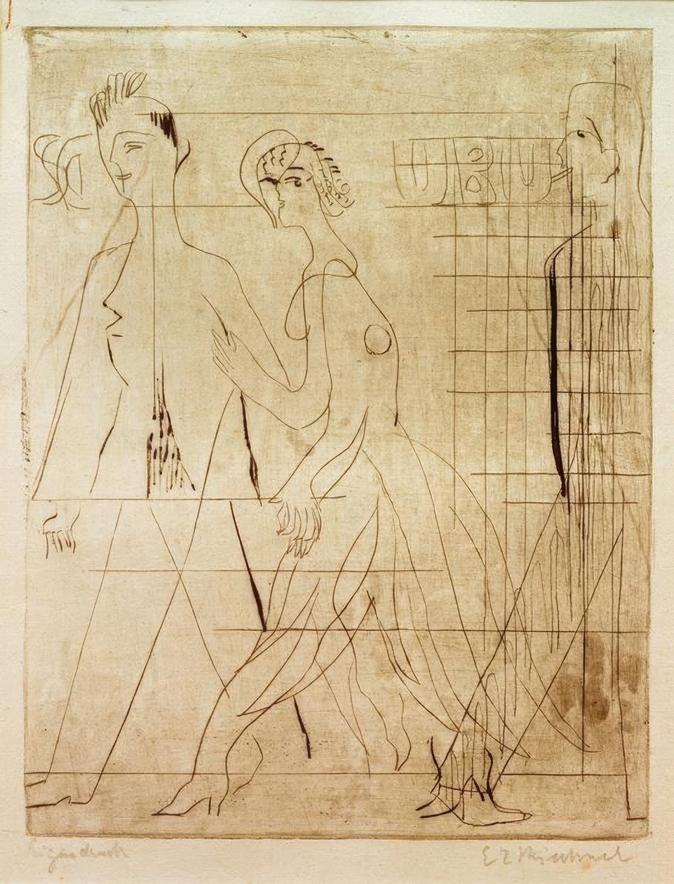 Escena callejera de Ernst Ludwig Kirchner