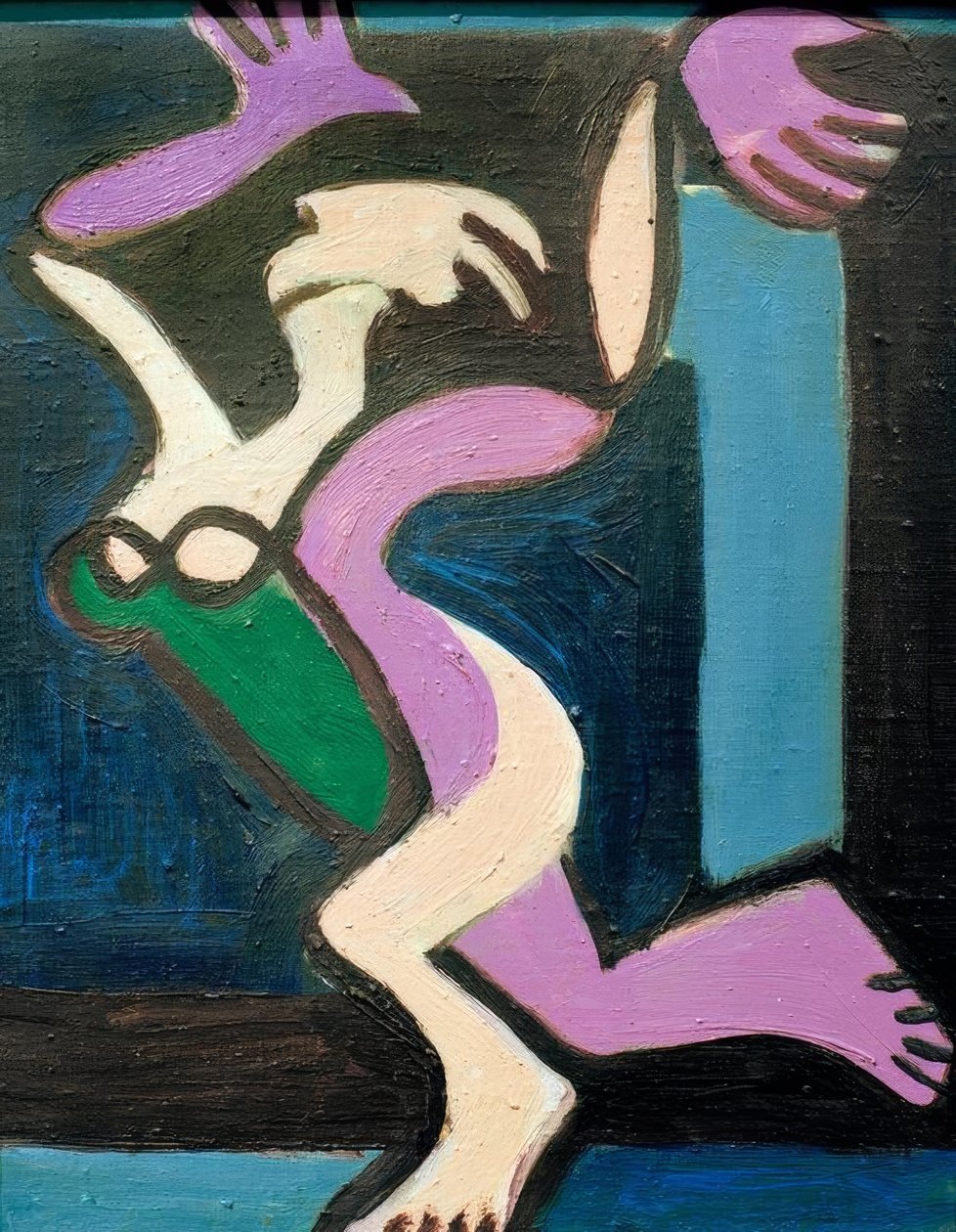 Mujer desnuda bailando, Gret Palucca de Ernst Ludwig Kirchner