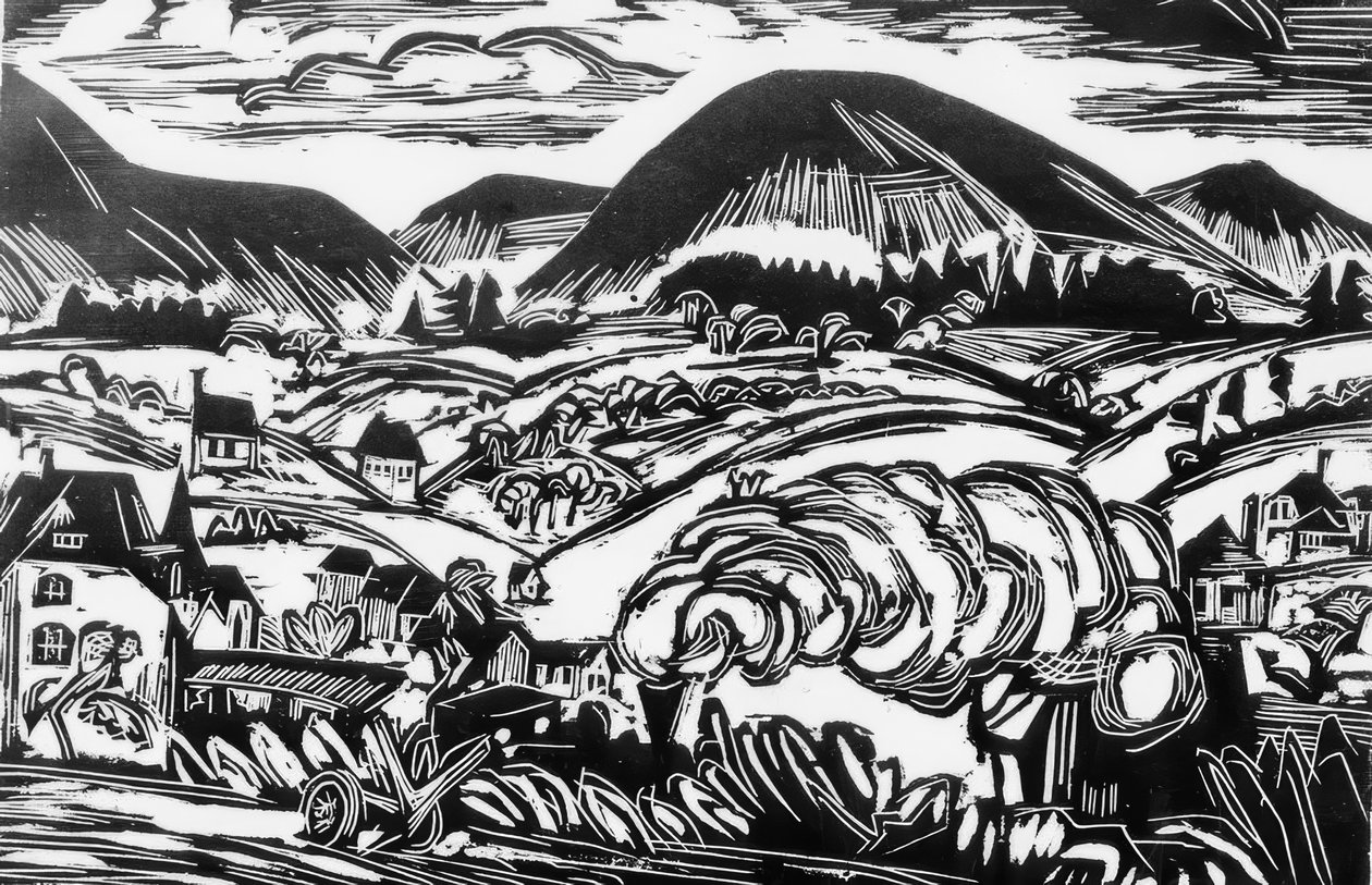 Paisaje de Taunus de Ernst Ludwig Kirchner