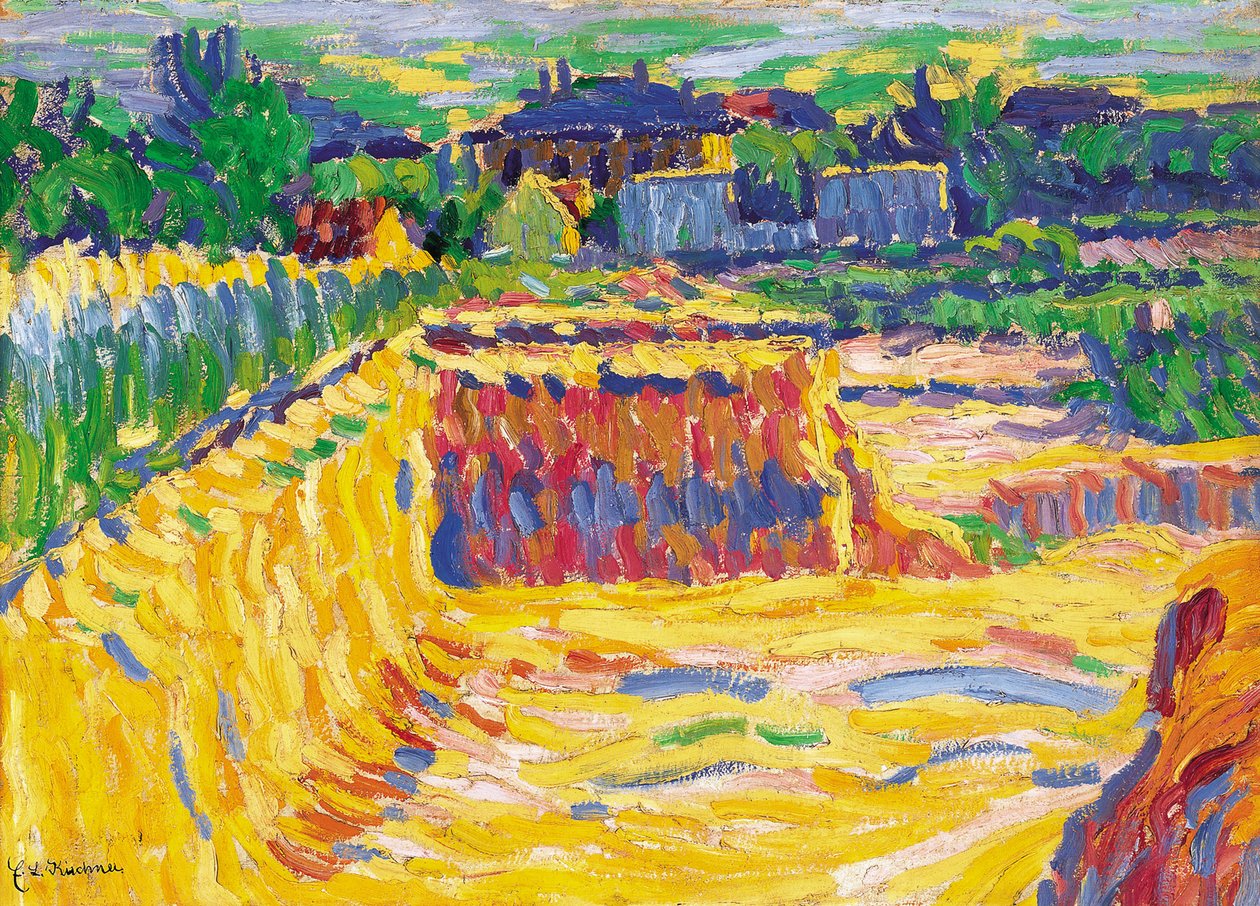 El pozo de arcilla, c. 1906 de Ernst Ludwig Kirchner