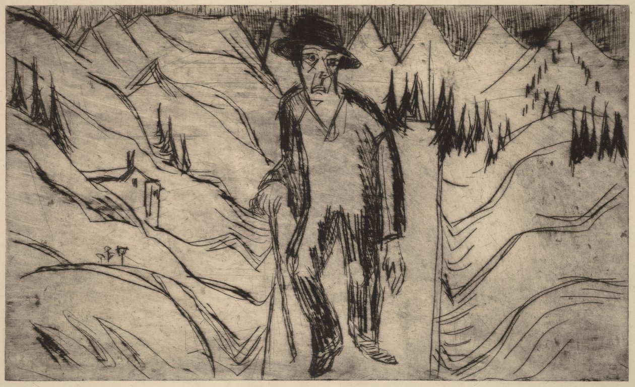 El caminante de Ernst Ludwig Kirchner