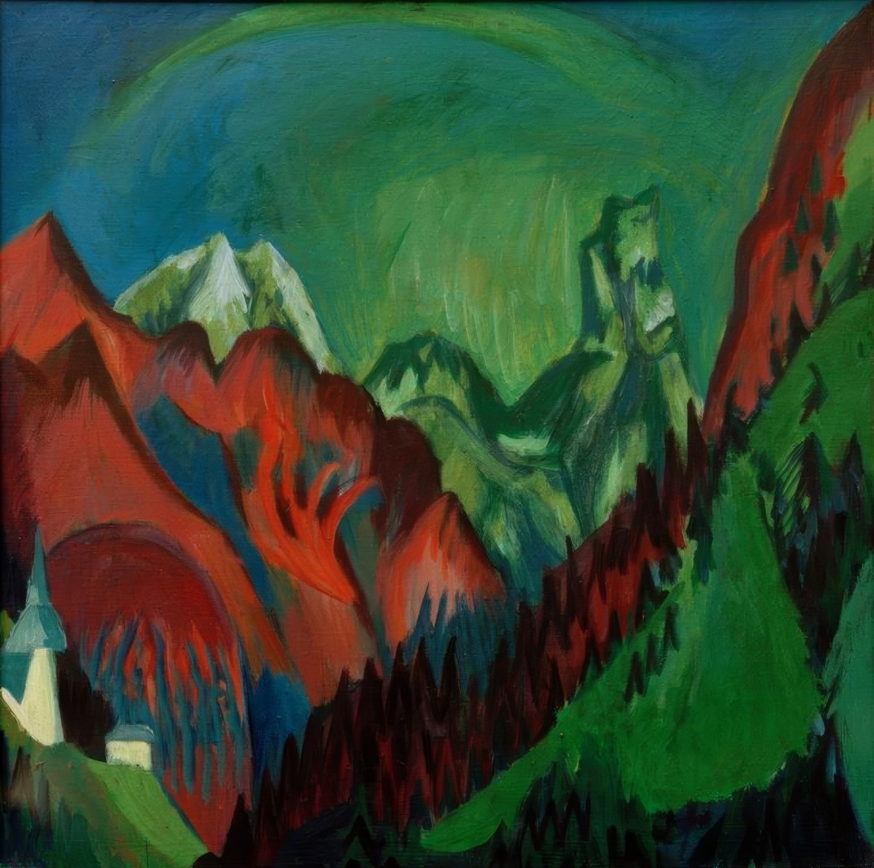 Tinzenhorn – Garganta de Zügen en Monstein de Ernst Ludwig Kirchner