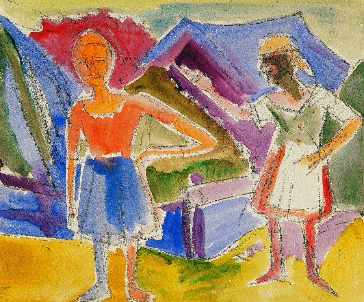 Dos figuras de Ernst Ludwig Kirchner