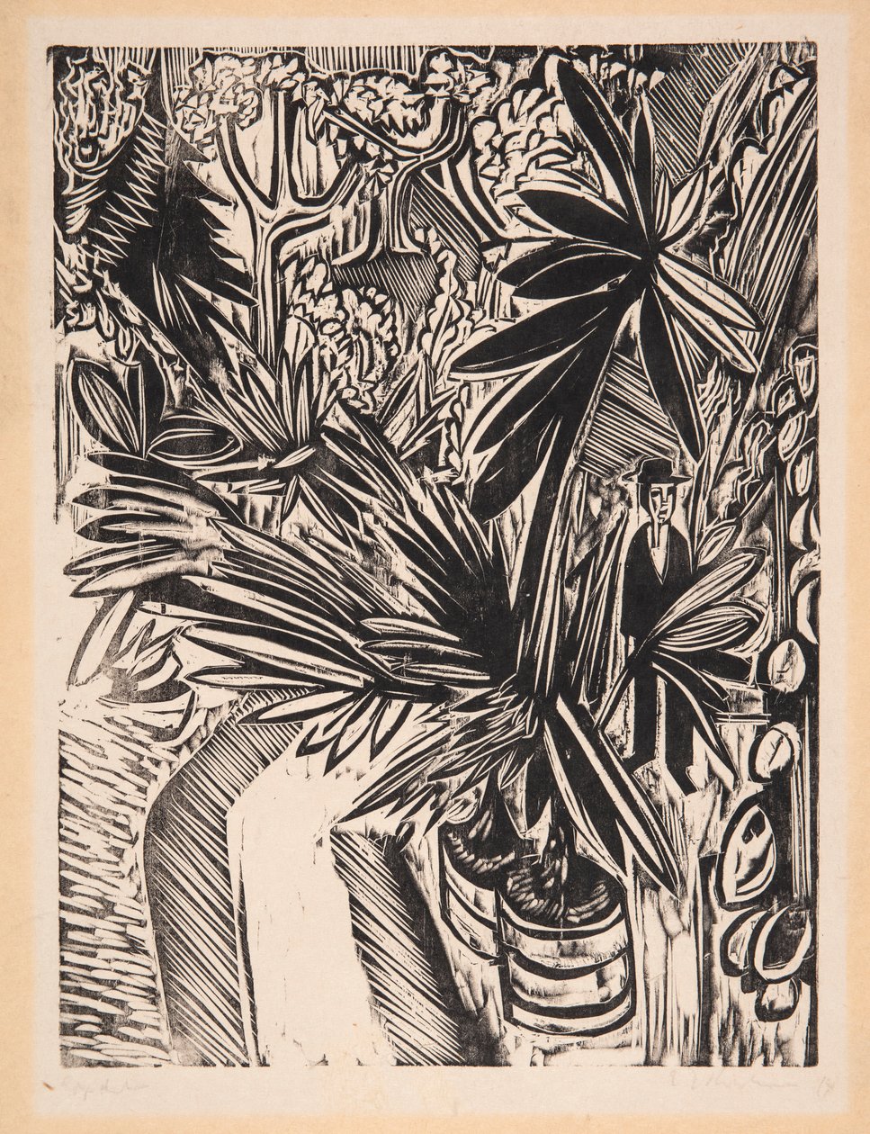 Invernadero. Jena de Ernst Ludwig Kirchner