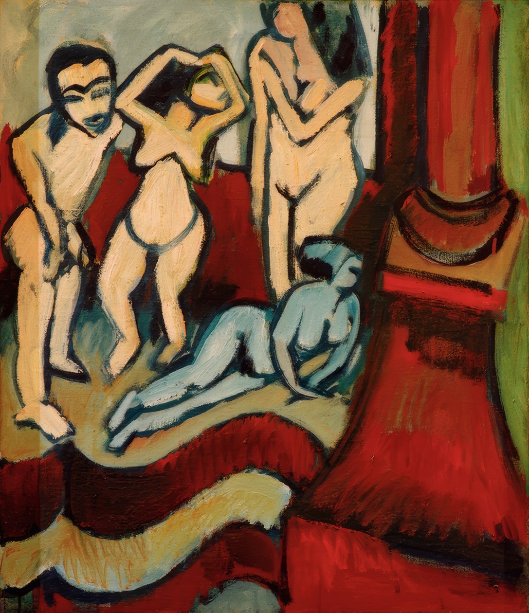 Cuatro esculturas de madera de Ernst Ludwig Kirchner