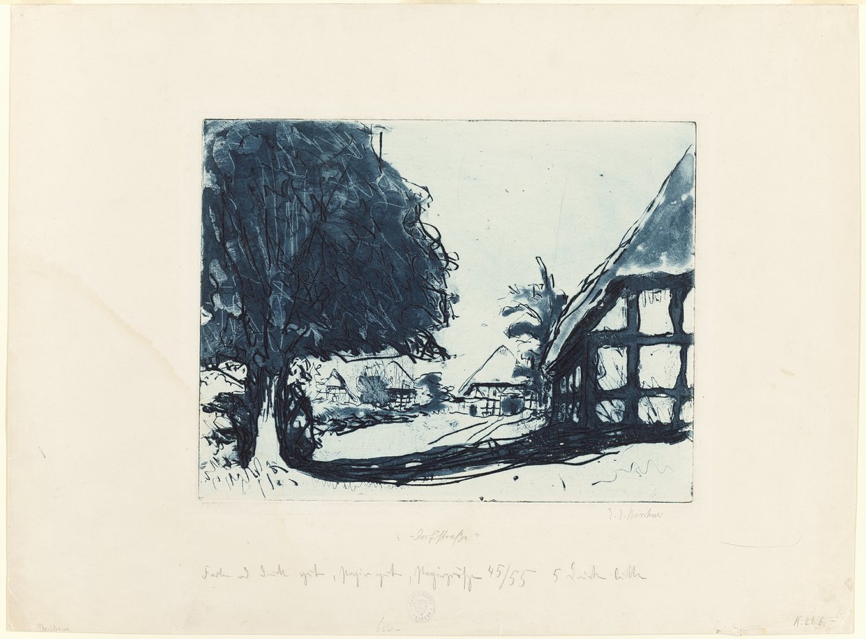 Calle del pueblo de Ernst Ludwig Kirchner