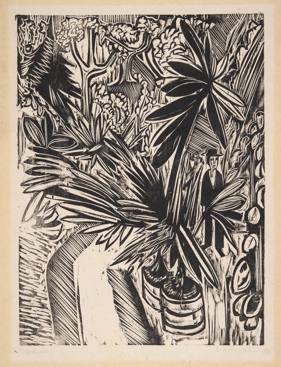 Invernadero. Jena de Ernst Ludwig Kirchner