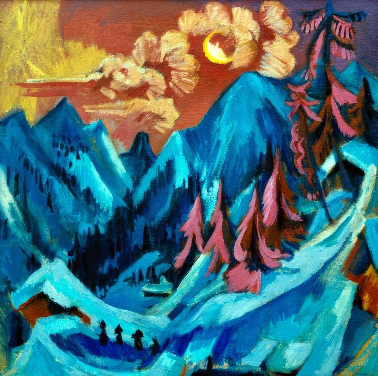 Paisaje lunar de invierno de Ernst Ludwig Kirchner