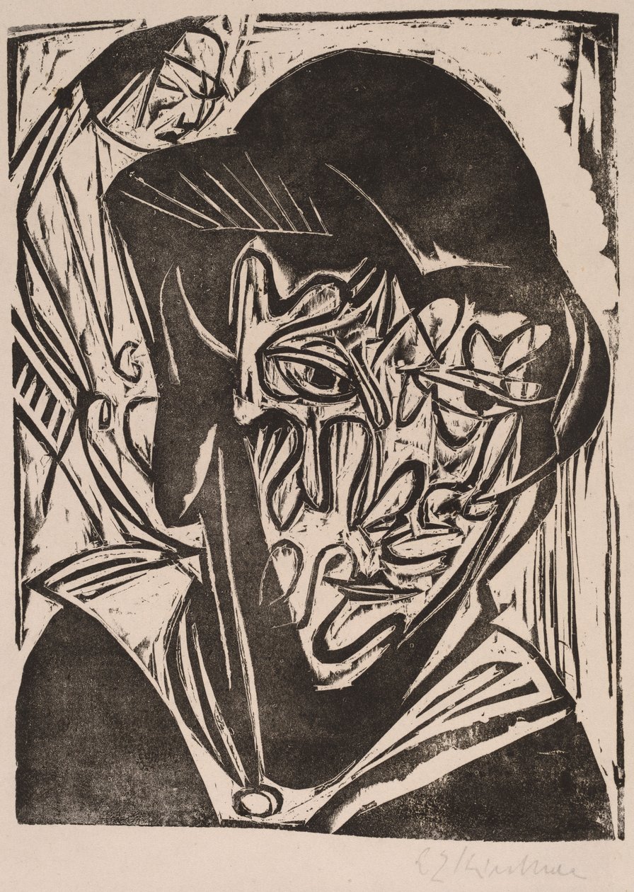 Mujer con velo de Ernst Ludwig Kirchner