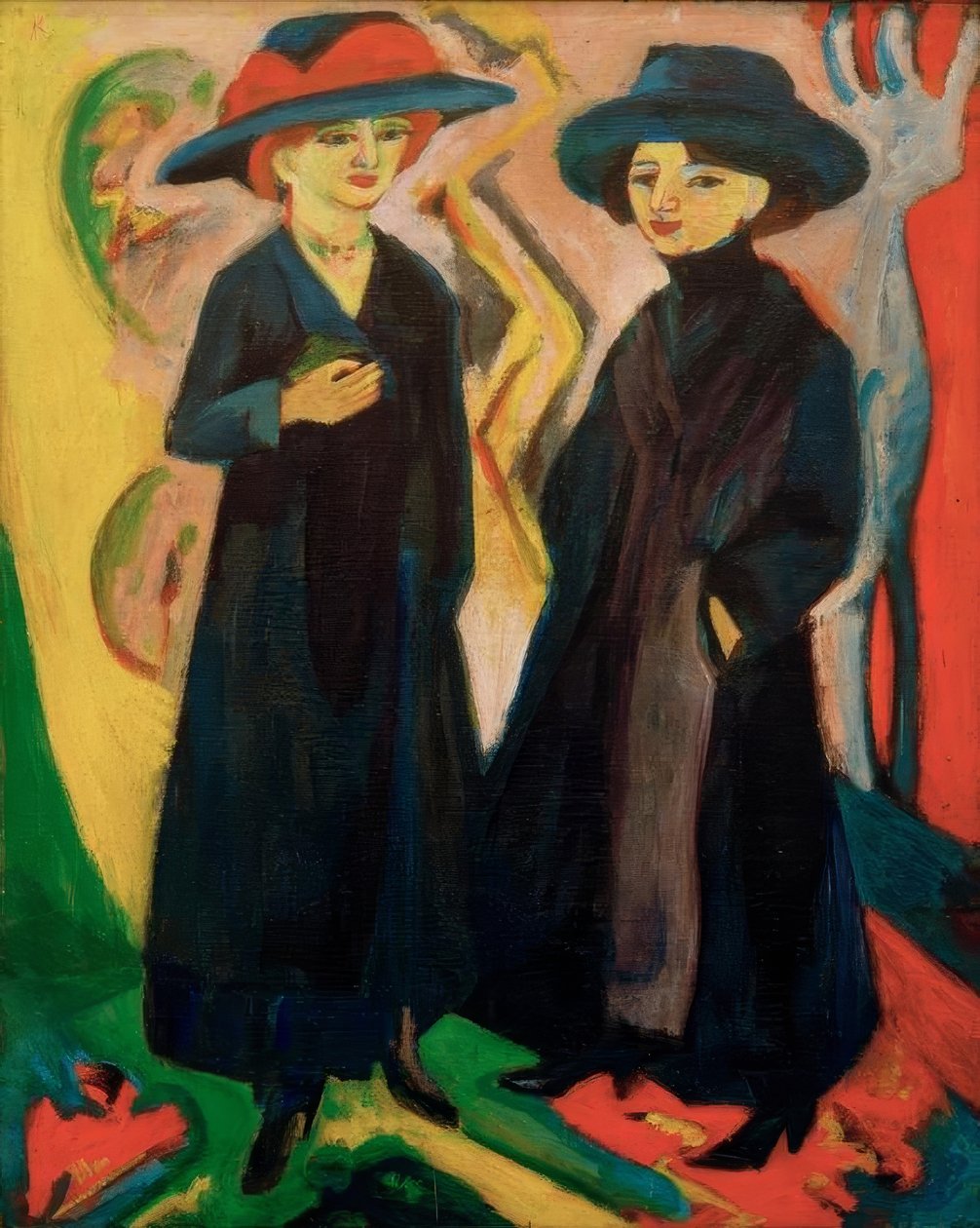Dos chicas (Midinettes) de Ernst Ludwig Kirchner