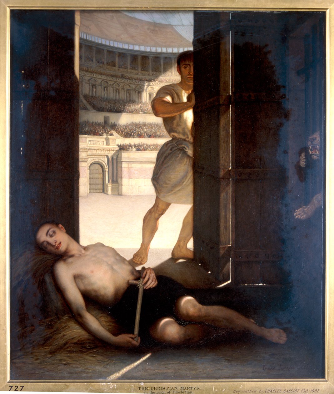 Un mártir cristiano, 1863 de Ernst Slingeneyer
