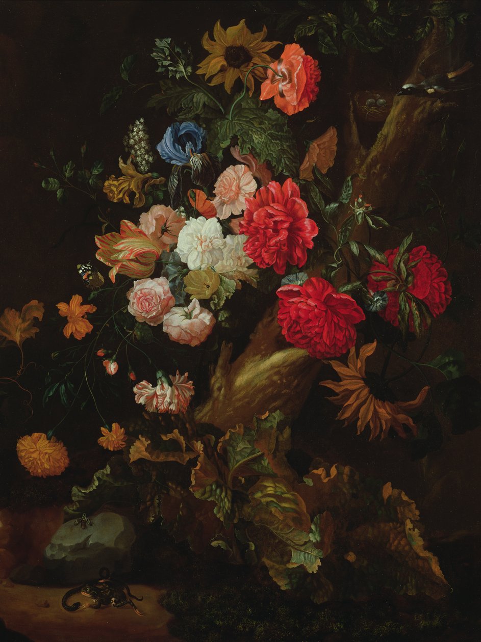 Naturaleza muerta con flores de Ernst Stuven