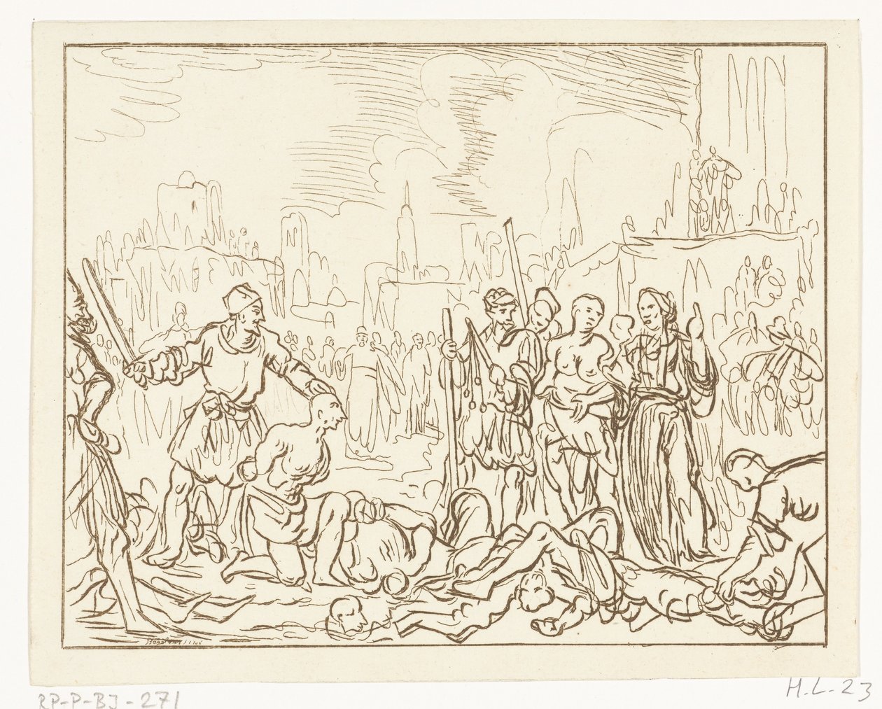 Felicitas decapitada con sus siete hijos de Ernst Willem Jan Bagelaar