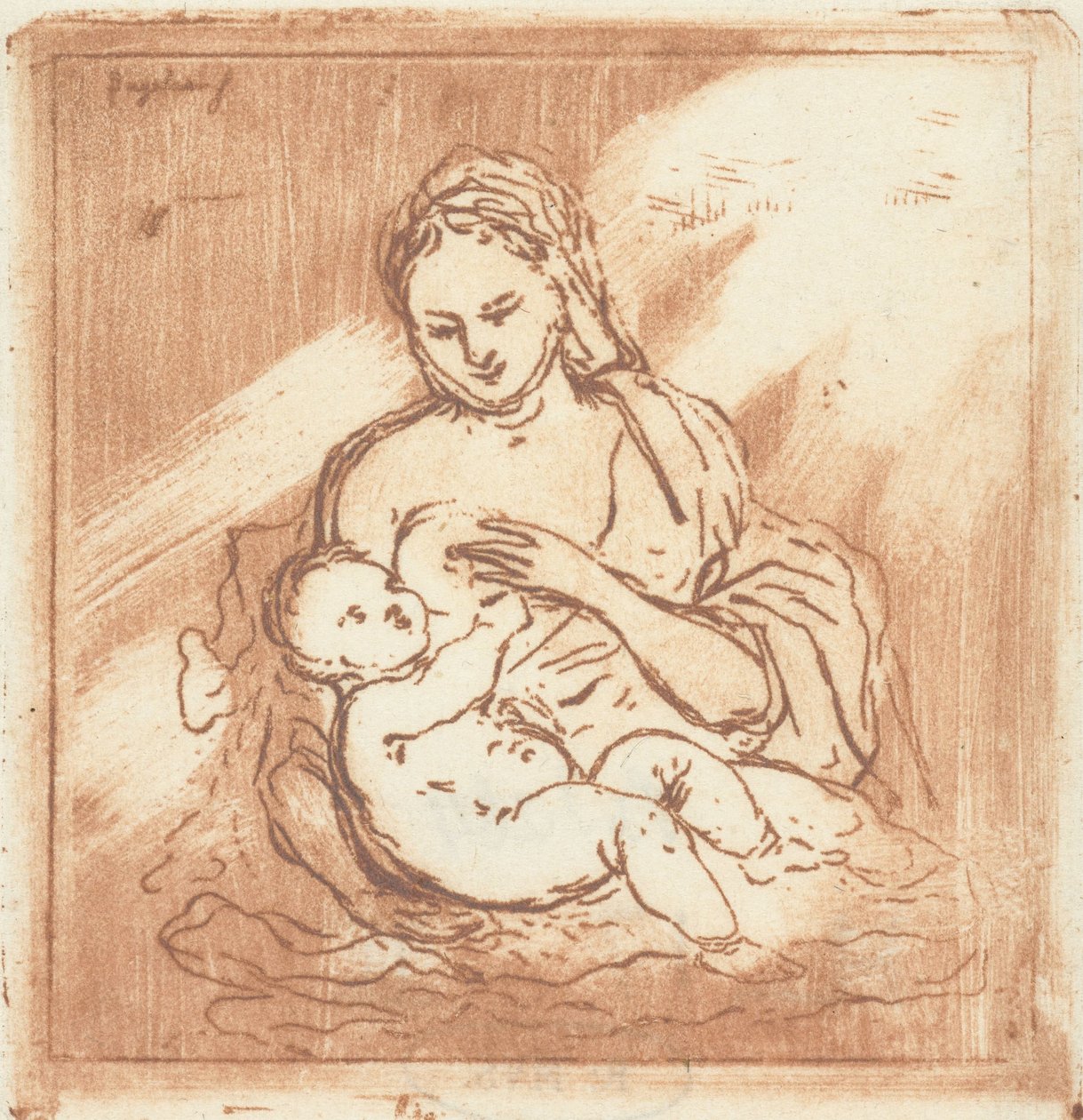 María amamanta a Cristo de Ernst Willem Jan Bagelaar