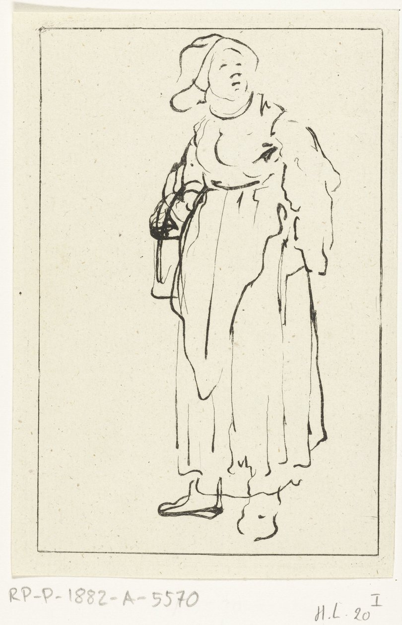 esposa de granjero de pie de Ernst Willem Jan Bagelaar