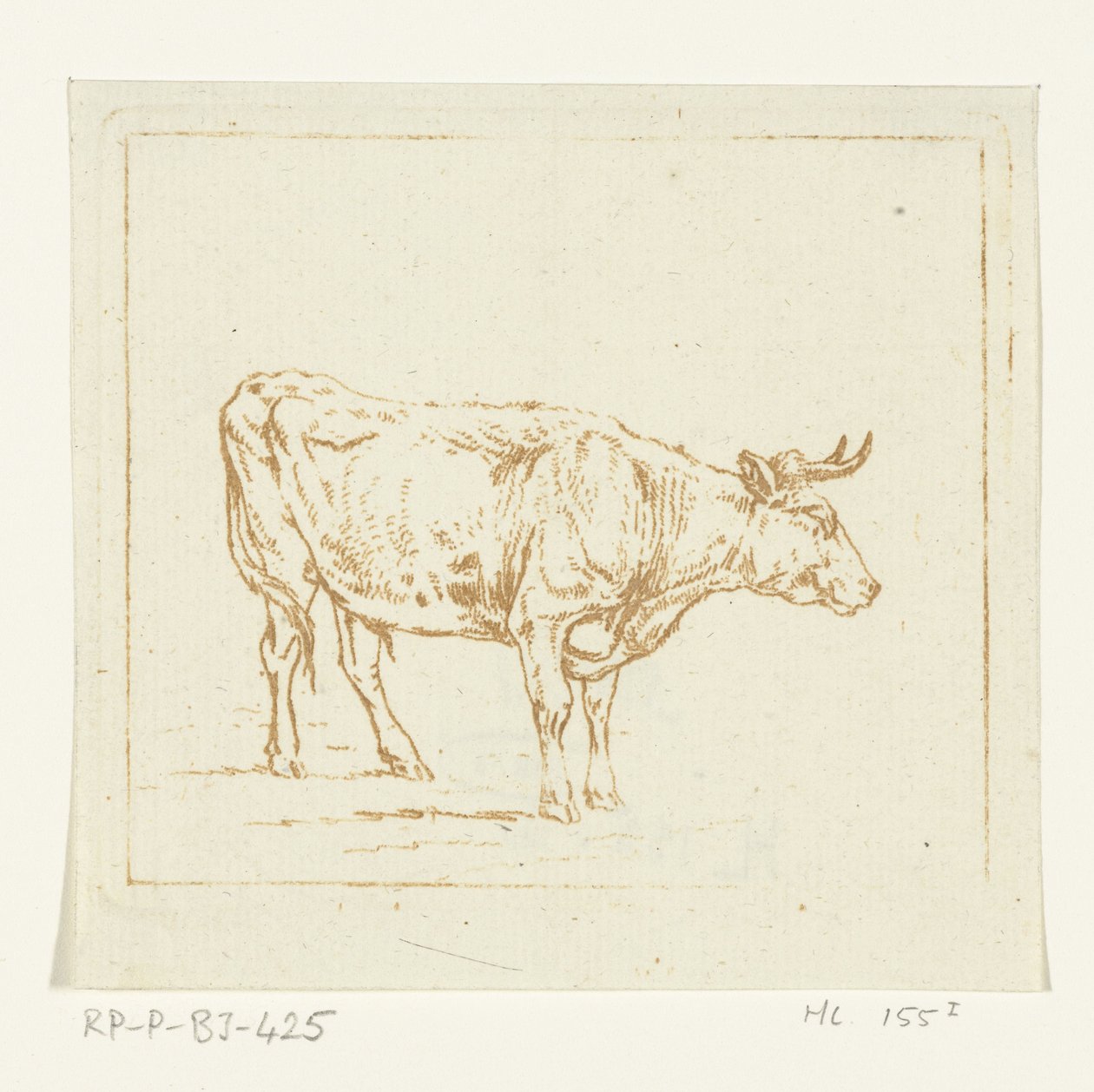 Tauro de pie, mirando a la derecha de Ernst Willem Jan Bagelaar