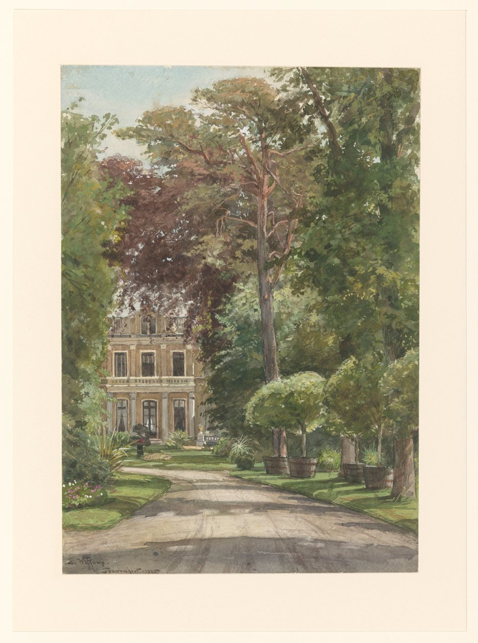 El Spaarnhout exterior de Ernst Witkamp (signed by artist)