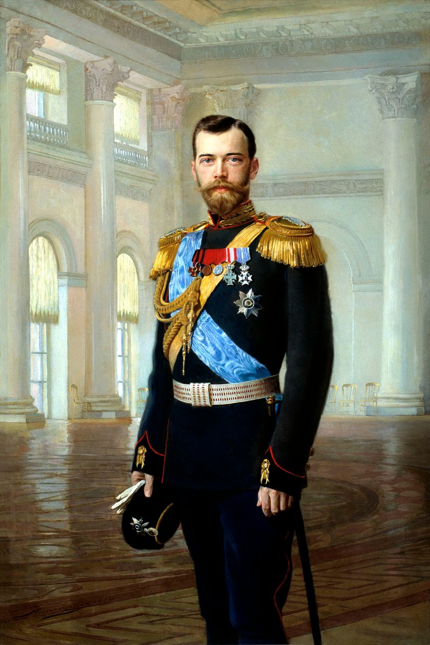 Retrato del Emperador Nicolás II, 1900 de Ernst von Liphart