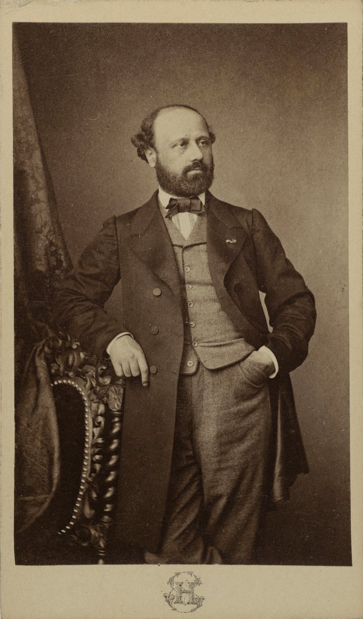 Retrato del compositor François Bazin de Erwin Hanfstaengl