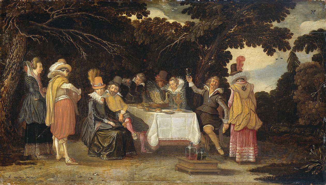La fiesta campestre de Esaias van de Velde