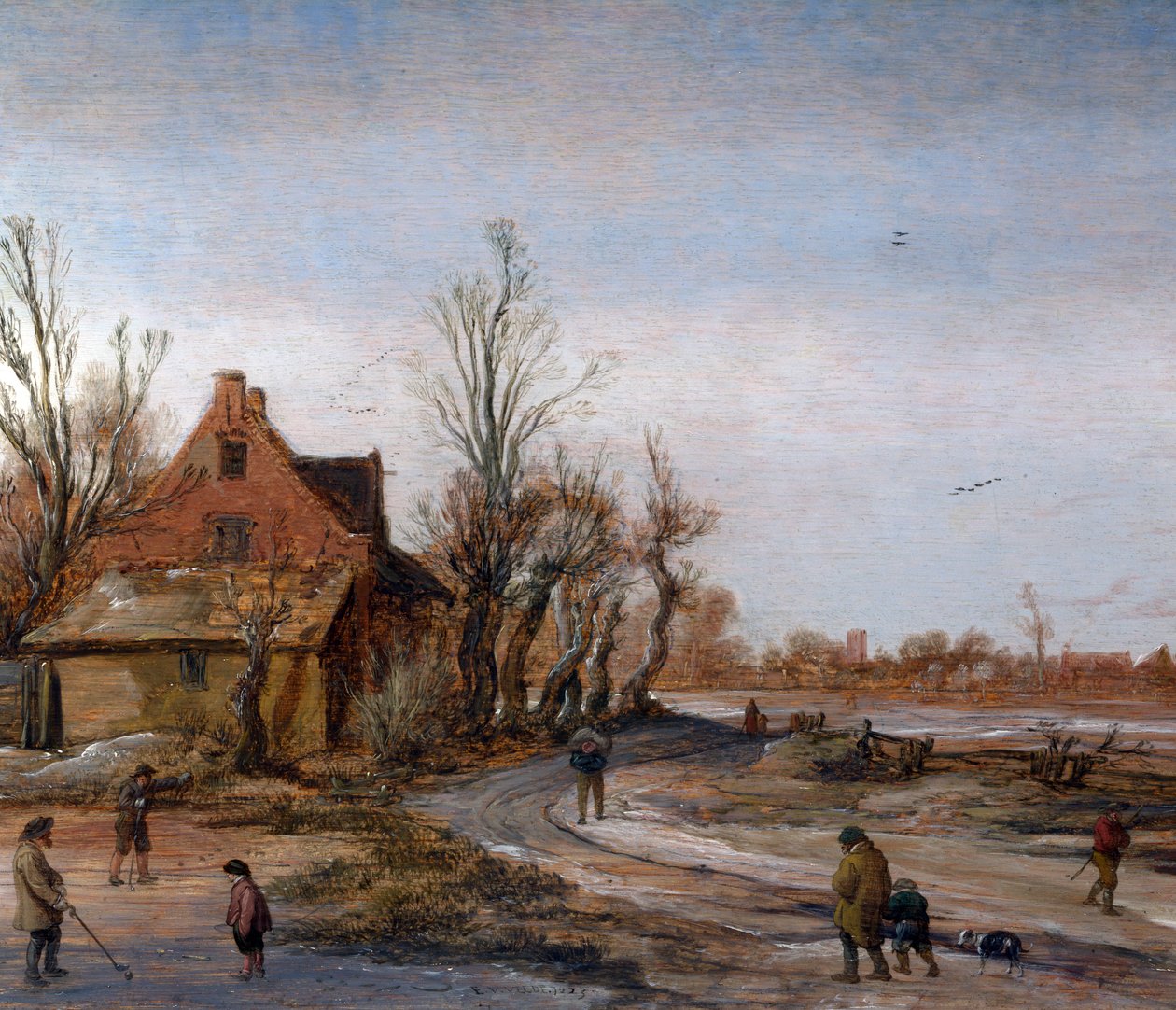 Paisaje de invierno, 1623 de Esaias van de Velde