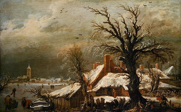 Paisaje de invierno de Esaias I van de Velde
