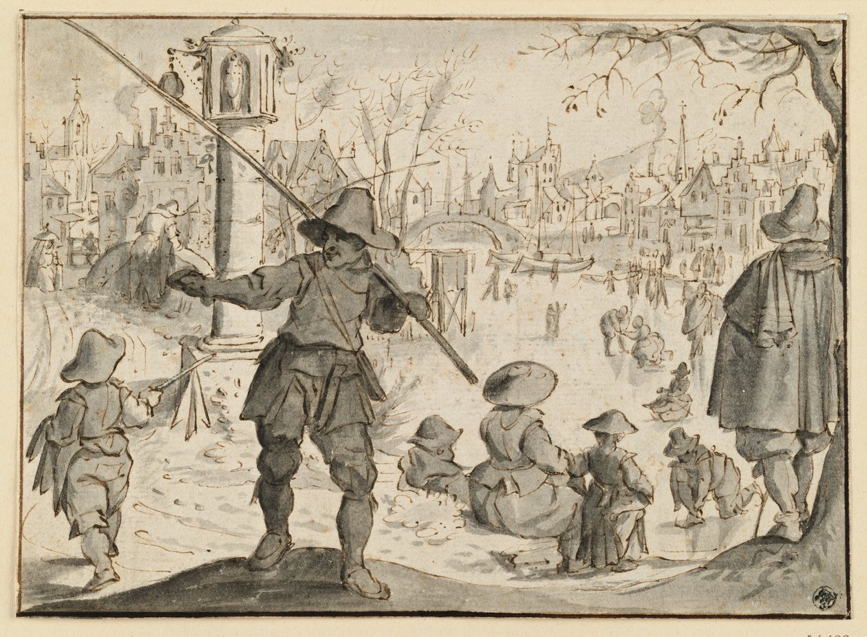El invierno (los meses de diciembre y enero), de una serie de seis episodios sobre los doce meses de Esaias van de Velde