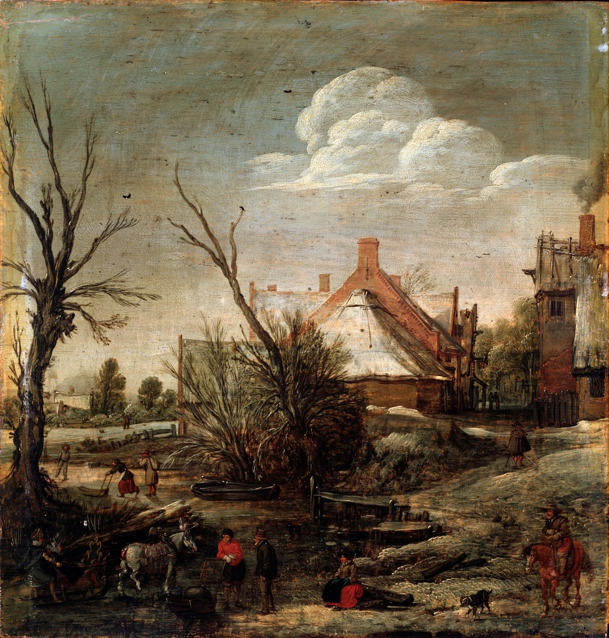 Invierno, siglo XVII de Esaias van de Velde