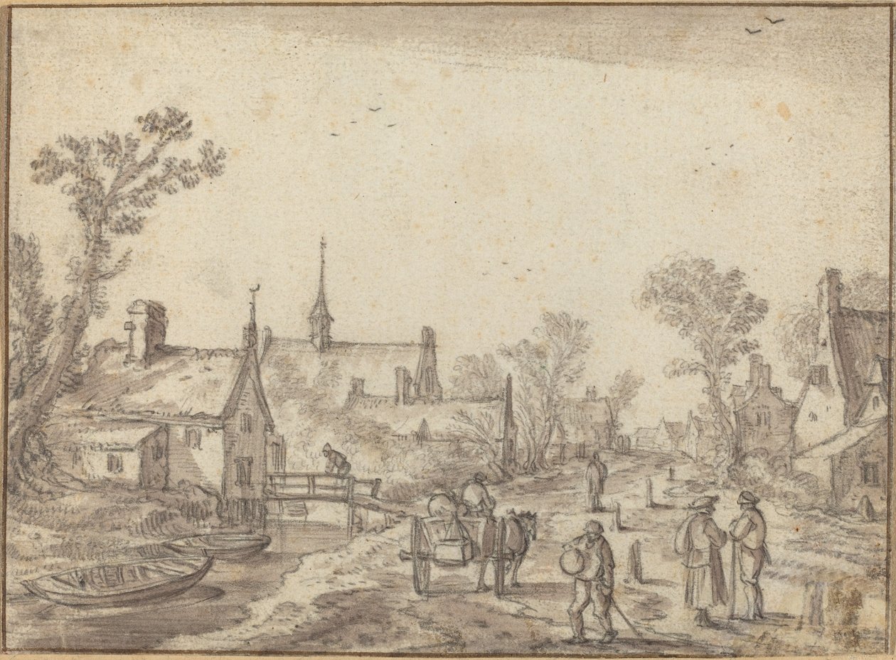La Calle del Pueblo de Esaias van de Velde I
