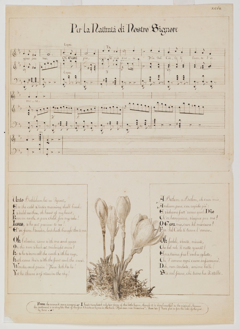 Cancionero Per la Nativita di Nostro Signore, c.1868-1882 de Esther Frances Alexander