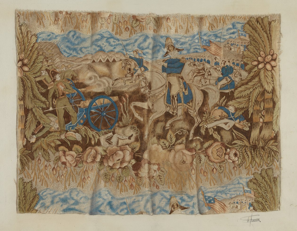Algodón impreso histórico de Esther Hansen