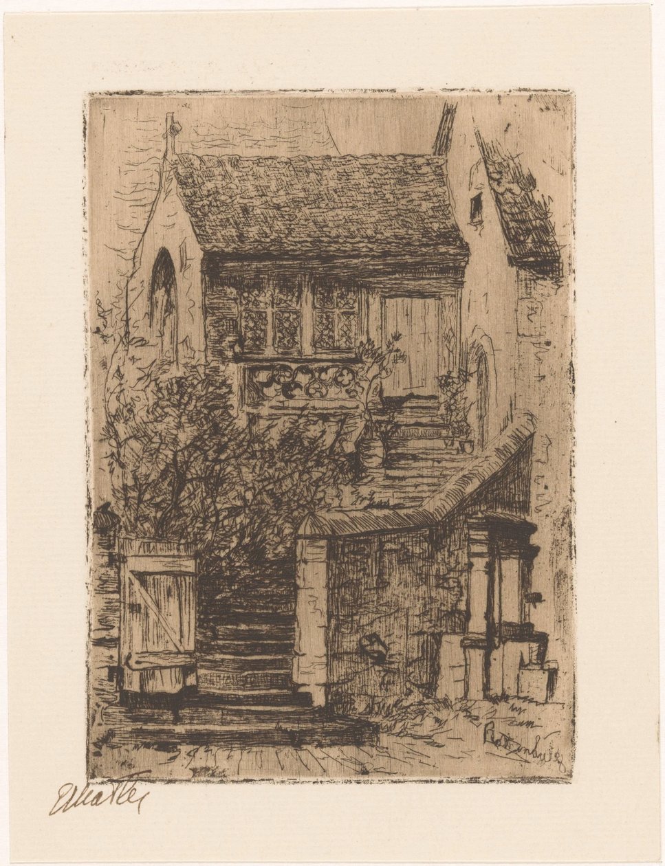 Rothenburg (título original del objeto) de Etha Fles (signed by artist)