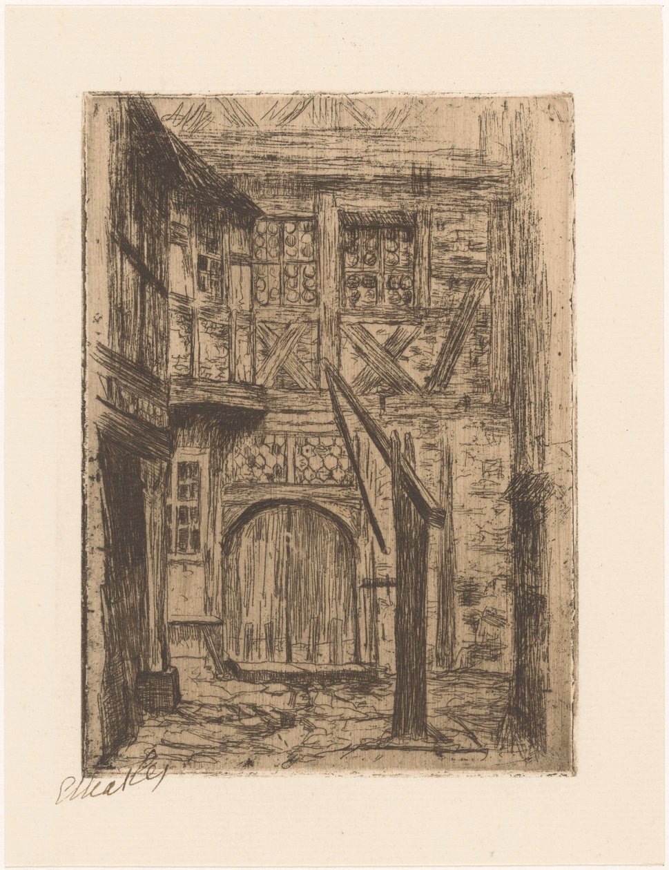 Rothenburg (título original del objeto) de Etha Fles (signed by artist)