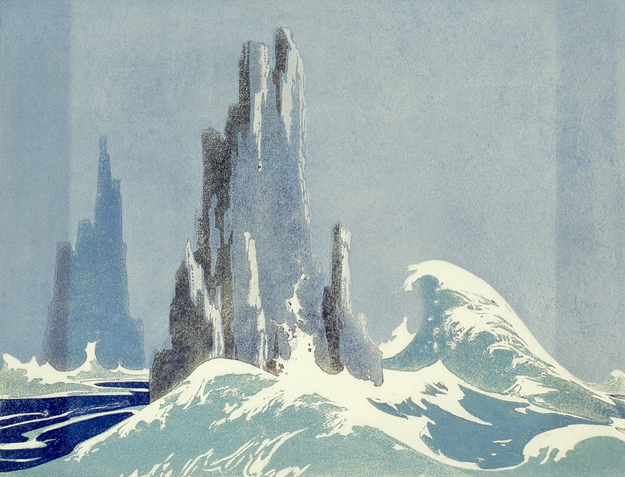 Rocas de la Catedral, Tasmania, 1939 de Ethleen Palmer