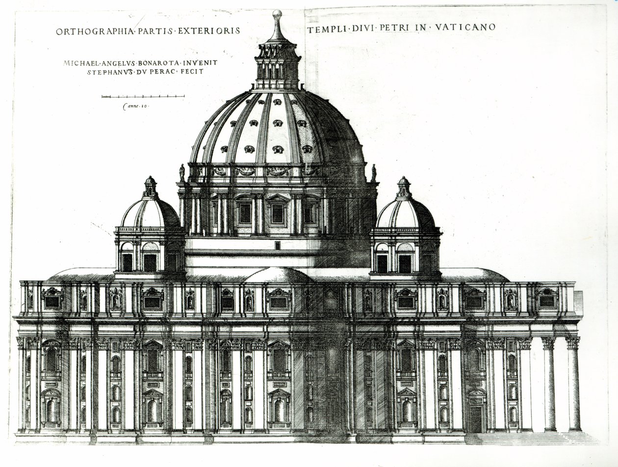 El exterior de la Basílica de San Pedro en Roma, de 