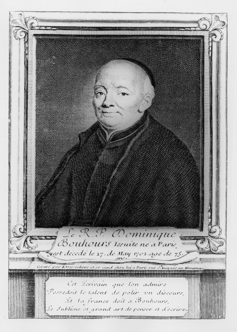 Dominique Bouhours de Etienne Jehandier Desrochers