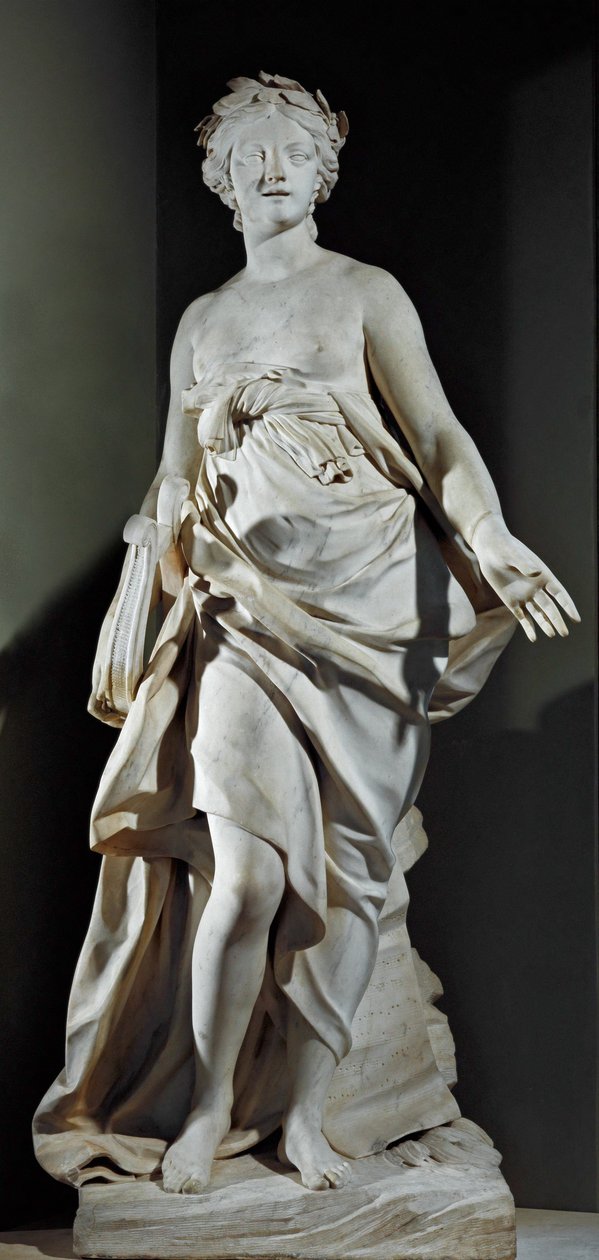 La musique - música, escultura encargada por Mme ... de Etienne Maurice Falconet