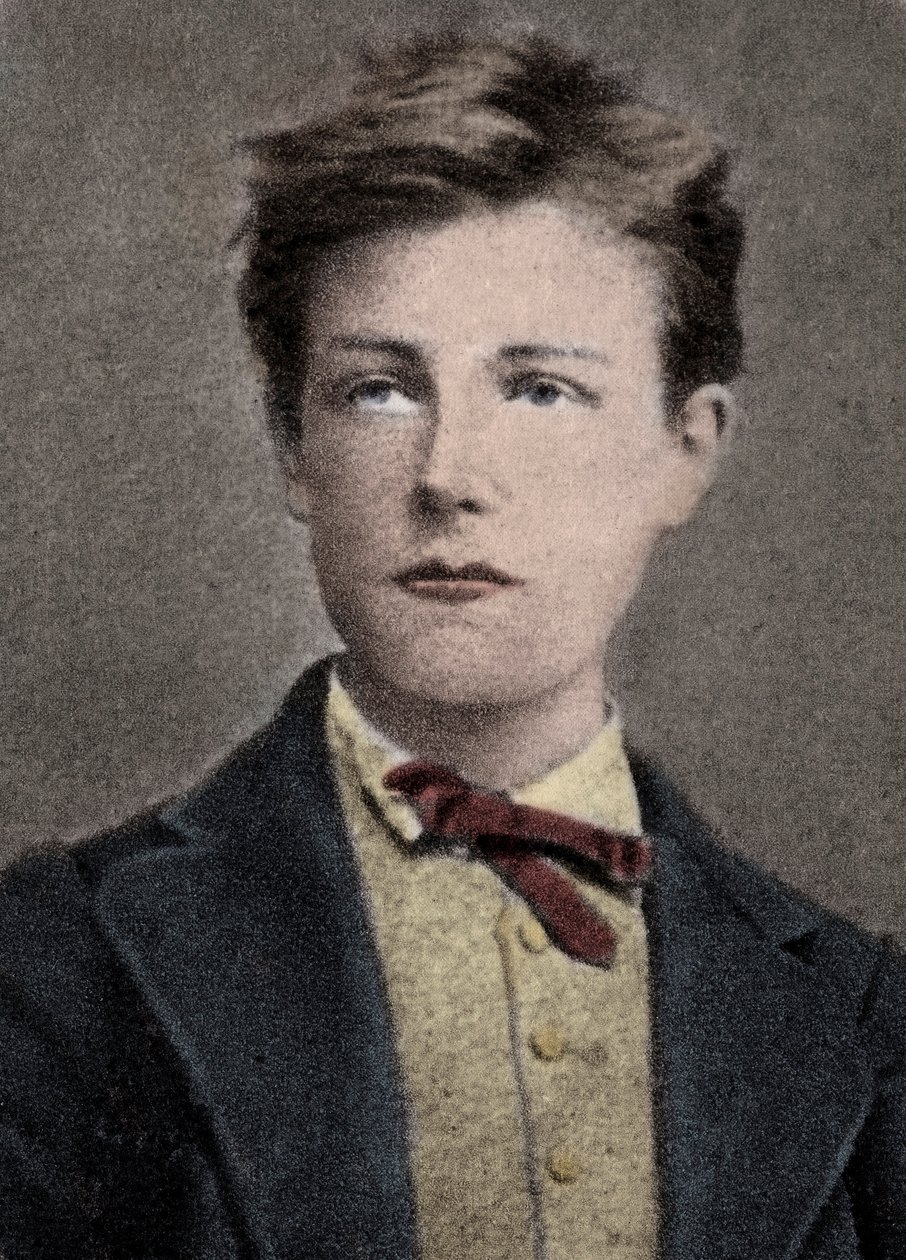 Arthur Rimbaud, poeta y aventurero francés - Retrato de Arthur Rimbaud (1859 - 1891) a los 17 años. Fotografía de Carjat. de Etienne (after) Carjat