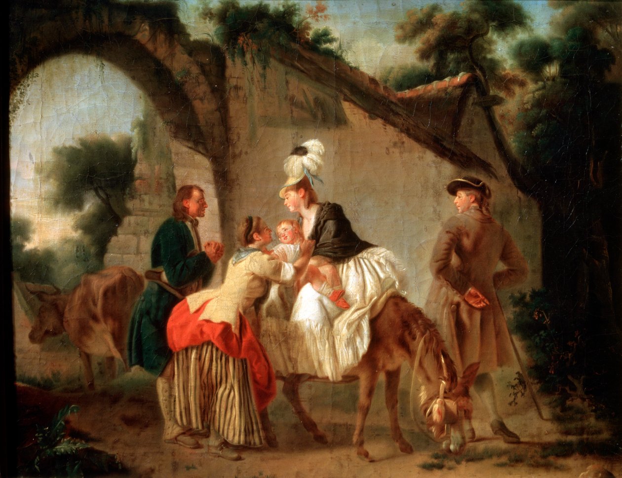 Despedida de la nodriza, 1777 de Etienne Aubry