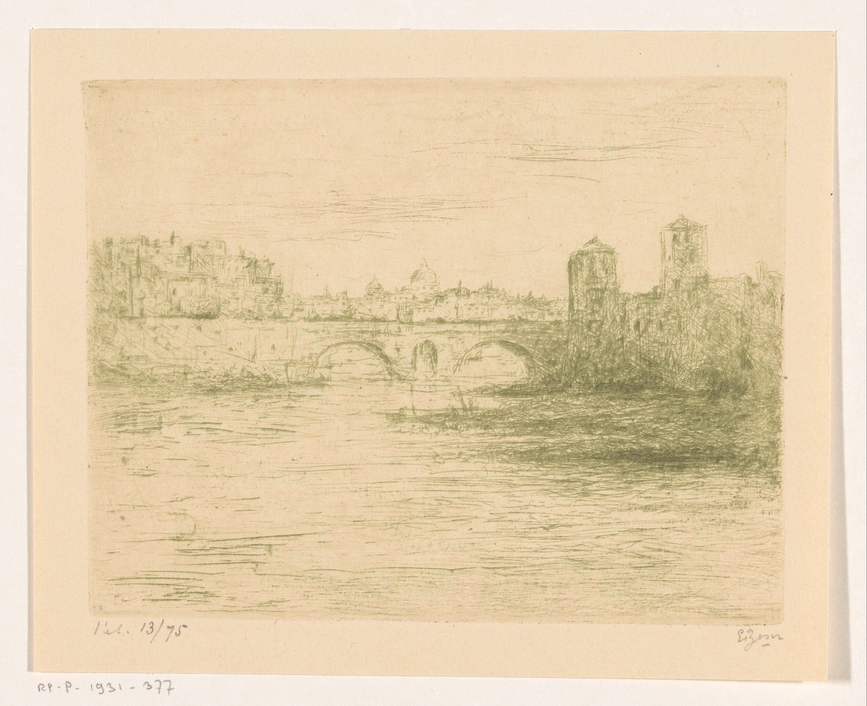 Tíber, Roma de Etienne Bosch (signed by artist)