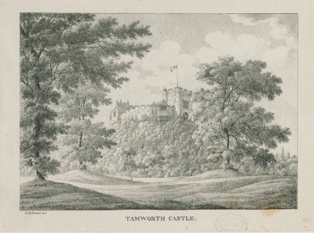 Castillo de Tamworth de Etienne Bruno Hamel