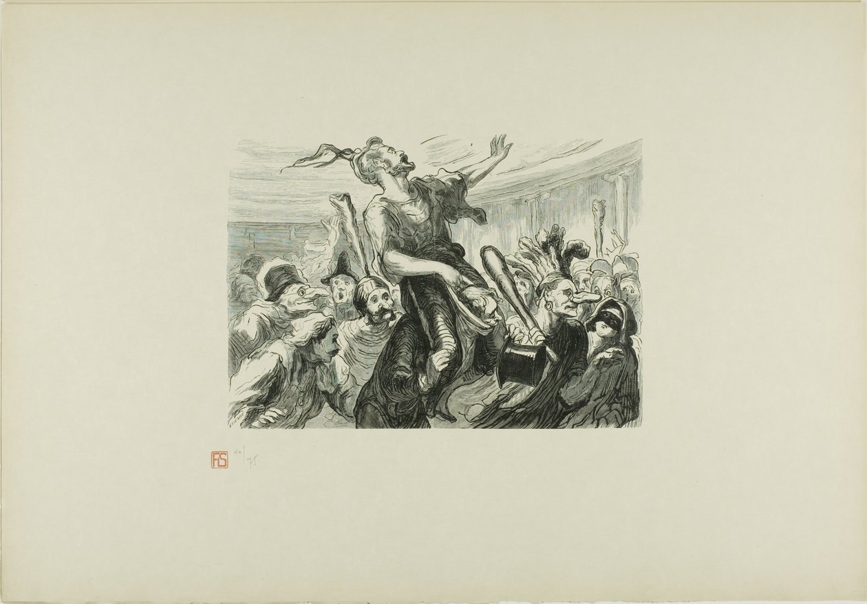 En el Baile de la Ópera - Cuaresma - ¡Viva el público elegantemente vestido! de Etienne Carjat
